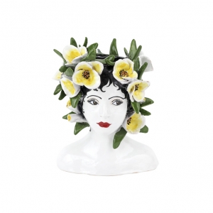 Vietri Sicilian Heads Petite Magnolia Head