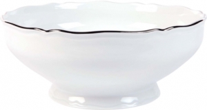 Deshoulieres Colbert White Platinum Filet Salad Bowl - 68oz.