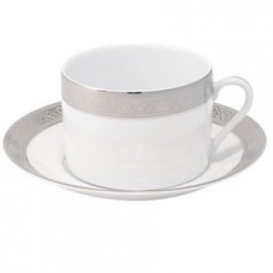 Philippe Deshoulieres Trianon Platinum Breakfast Saucer