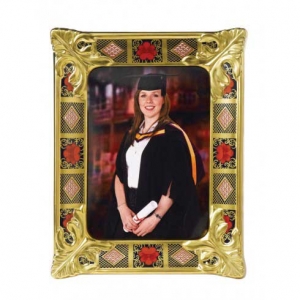 Royal Crown Derby Old Imari Solid Gold Band Picture Frame Small