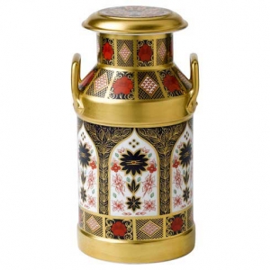 Royal Crown Derby Old Imari Solid Gold Band Churn