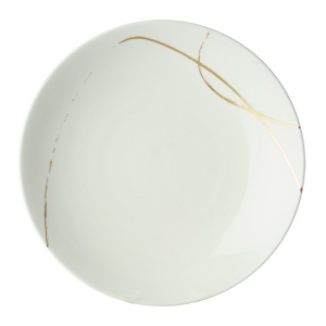 Royal Crown Derby Sketch Chalk Coupe Bowl - 10"