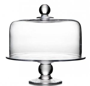 Simon Pearce Hartland Cake Plate + Dome Set
