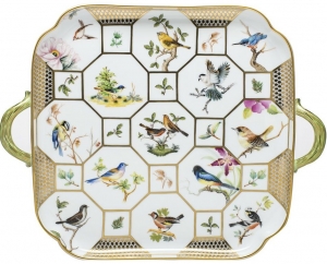Herend Reserve Collection Birds of Herend Tray