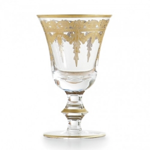 Arte Italica Vetro Gold Wine Glass