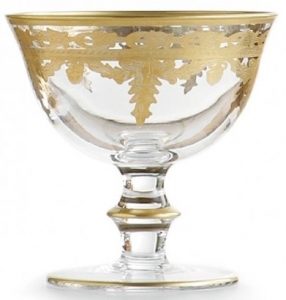 Arte Italica Vetro Gold Compote