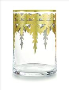 Arte Italica Baroque Gold Wastebasket