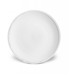 L'Objet Soie Tressee White Dessert Plate
