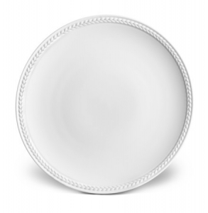L'Objet Soie Tressee White Bread + Butter Plate