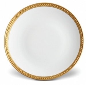 L'Objet Soie Tressee Gold Dinner Plate