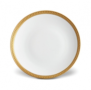 L'Objet Soie Tressee Gold Bread + Butter Plate