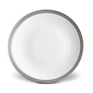L'Objet Soie Tressee Platinum Bread + Butter Plate