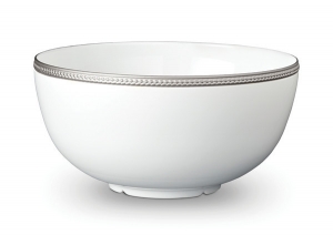 L'Objet Soie Tressee Platinum Serving Bowl