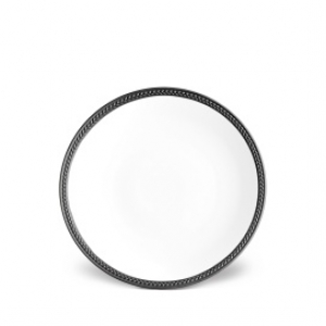 L'Objet Soie Tresse Black Dessert Plate