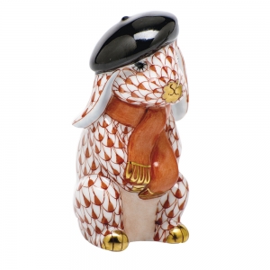 Herend Beret Bunny - Rust