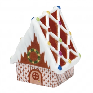 Herend Gingerbread House Rust