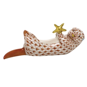 Herend Sea Otter w/ Starfish Rust