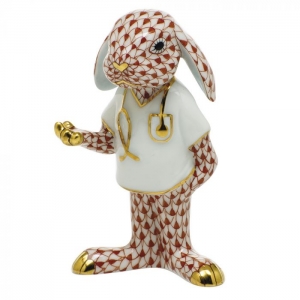 Herend Medical Bunny - Rust