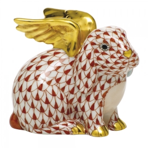 Herend Angel Bunny - Rust