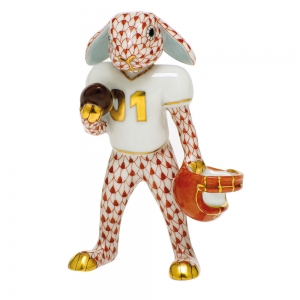 Herend Football Bunny - Rust