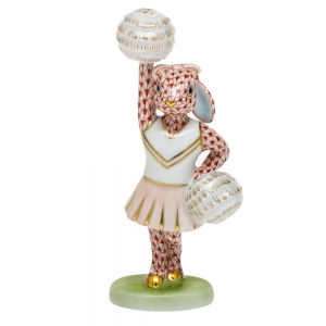 Herend Cheerleader Bunny - Rust
