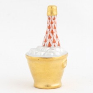 Herend Champagne Bucket - Rust