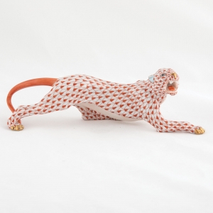 Herend Stalking Tiger - Rust