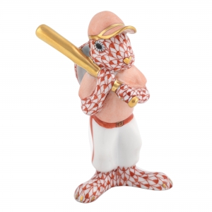 Herend Baseball Bunny Rust