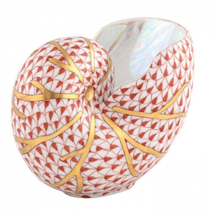Herend Small Nautilus - Rust