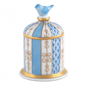 Herend Bird Cage - Blue