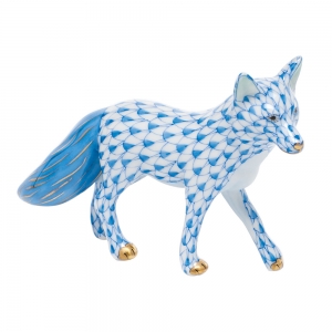 Herend Fox - Blue
