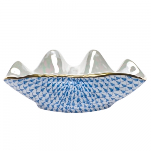 Herend Clam Shell Blue