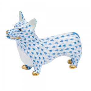 Herend Corgi - Blue