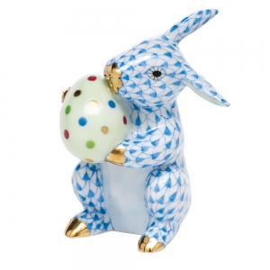 Herend Easter Bunny - Blue