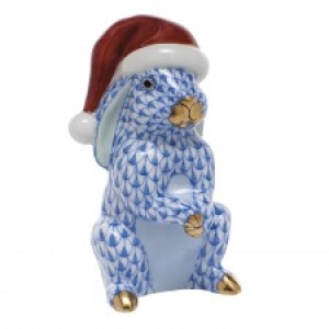 Herend Santa Bunny Blue