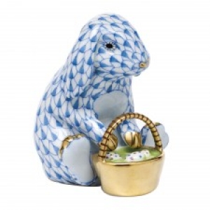 Herend Eggstravagant Rabbit Blue