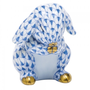 Herend Praying Bunny - Blue