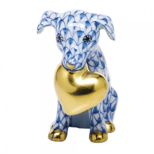 Herend Puppy Love -  Blue