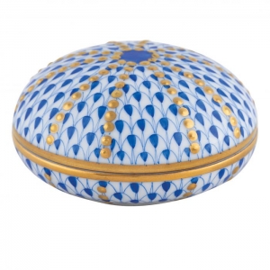 Herend Sea Urchin Box Blue