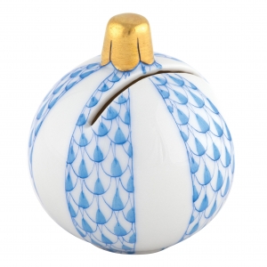Herend Ornament Place Card Holder Blue