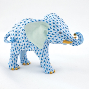 Herend Roaming Elephant - Blue