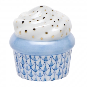 Herend Cupcake - Blue