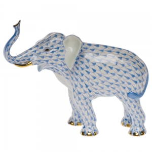 Herend Elephant Luck - Blue