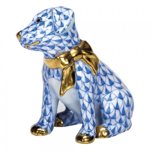 Herend Doggie Dazzle Blue