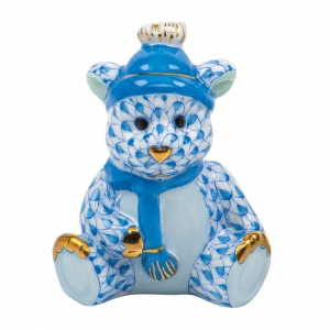 Herend Winter Bear - Blue