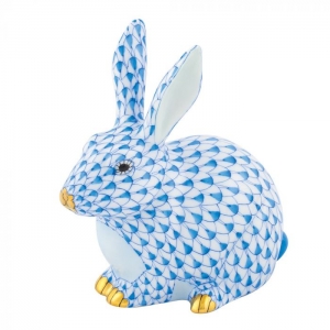 Herend Chubby Bunny - Blue