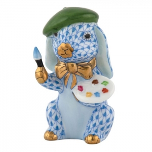 Herend Painter Bunny - Blue
