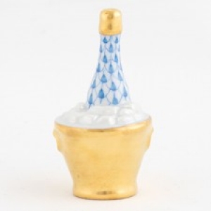 Herend Champagne Bucket - Blue