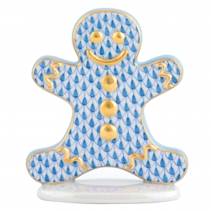Herend Gingerbread Man - Blue