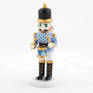 Herend Nutcracker Drummer - Blue